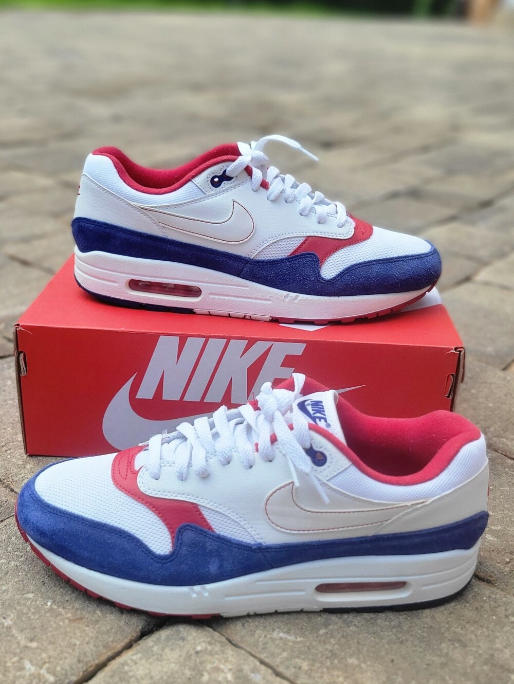 Air Max 1 'White/Red/Blue'